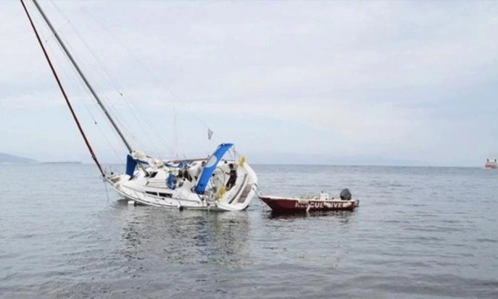 Βυθίστηκε το ακυβέρνητο ιστιοφόρο ανοιχτά της Καρύστου